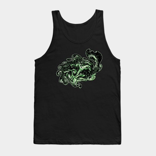 Aromantic Pride Swirling Liquid Galaxy Tank Top by VernenInk